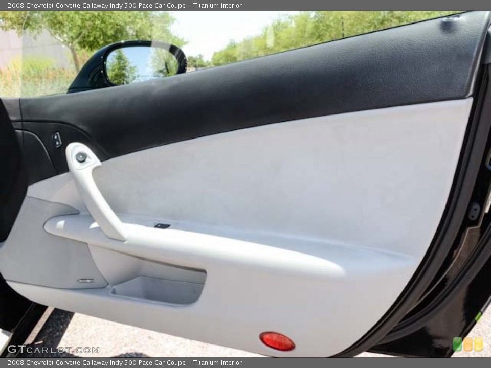 Titanium Interior Door Panel for the 2008 Chevrolet Corvette Callaway Indy 500 Pace Car Coupe #65326943
