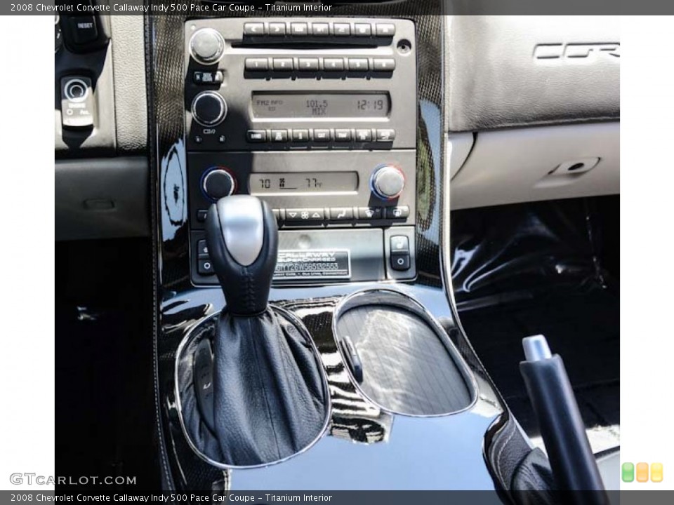 Titanium Interior Controls for the 2008 Chevrolet Corvette Callaway Indy 500 Pace Car Coupe #65326952