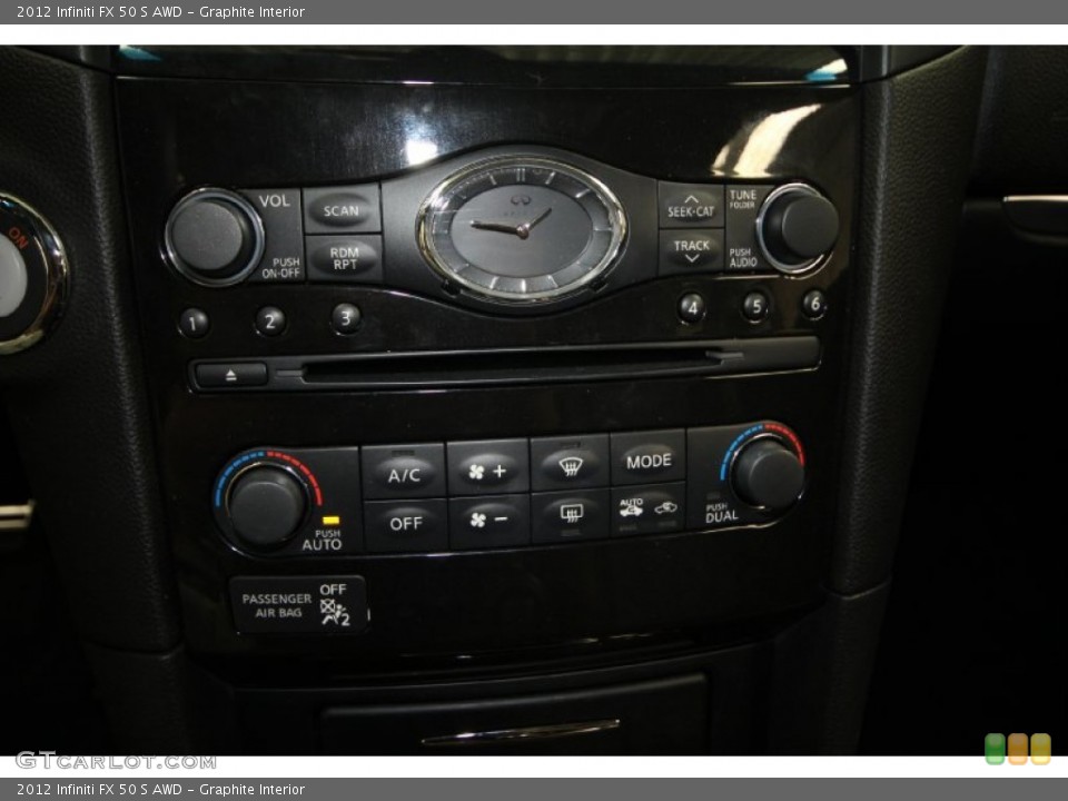 Graphite Interior Controls for the 2012 Infiniti FX 50 S AWD #65329373