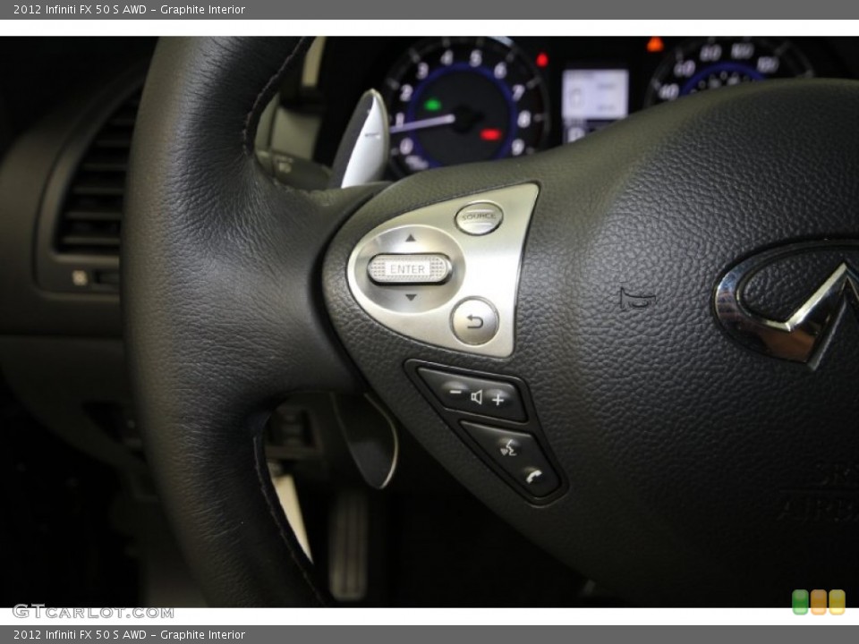 Graphite Interior Controls for the 2012 Infiniti FX 50 S AWD #65329442