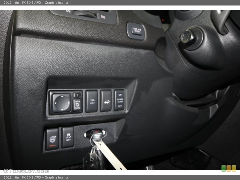 Graphite Interior Controls for the 2012 Infiniti FX 50 S AWD #65329451