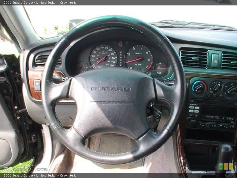 Gray Interior Steering Wheel for the 2001 Subaru Outback Limited Sedan #65330012