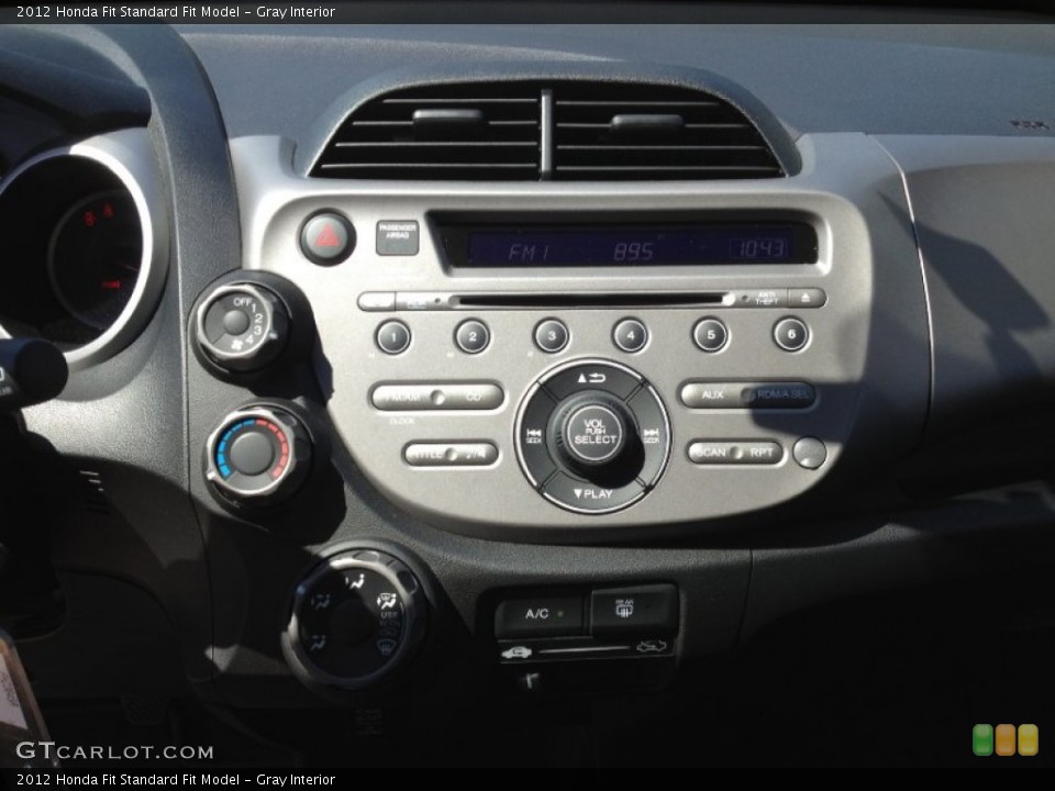 Gray Interior Controls for the 2012 Honda Fit  #65332632