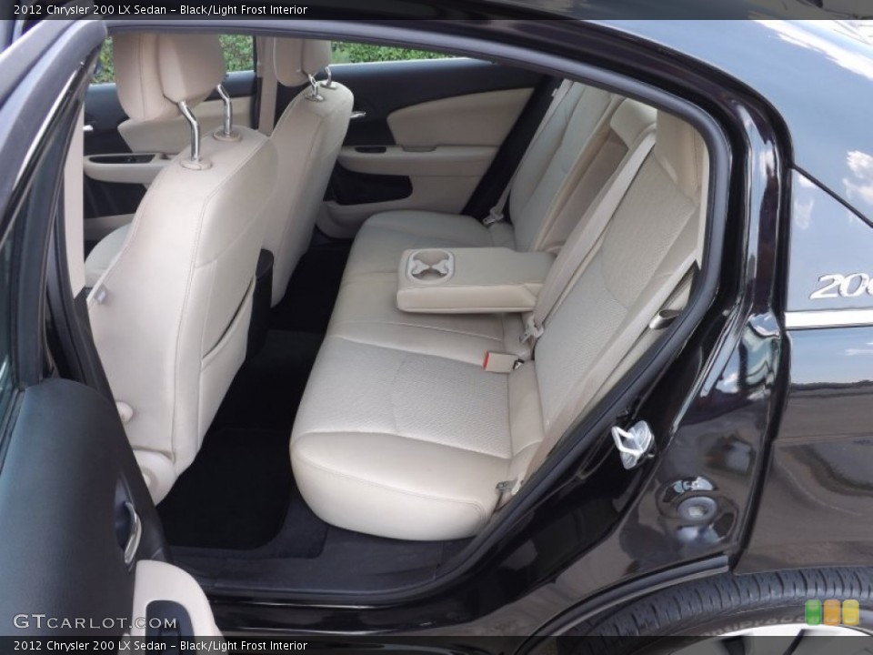 Black/Light Frost Interior Rear Seat for the 2012 Chrysler 200 LX Sedan #65333559