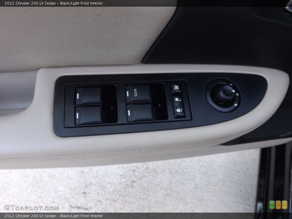 Black/Light Frost Interior Controls for the 2012 Chrysler 200 LX Sedan #65333583