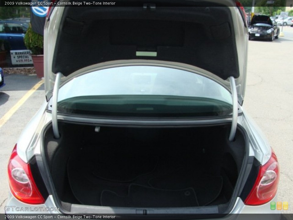 Cornsilk Beige Two-Tone Interior Trunk for the 2009 Volkswagen CC Sport #65335857