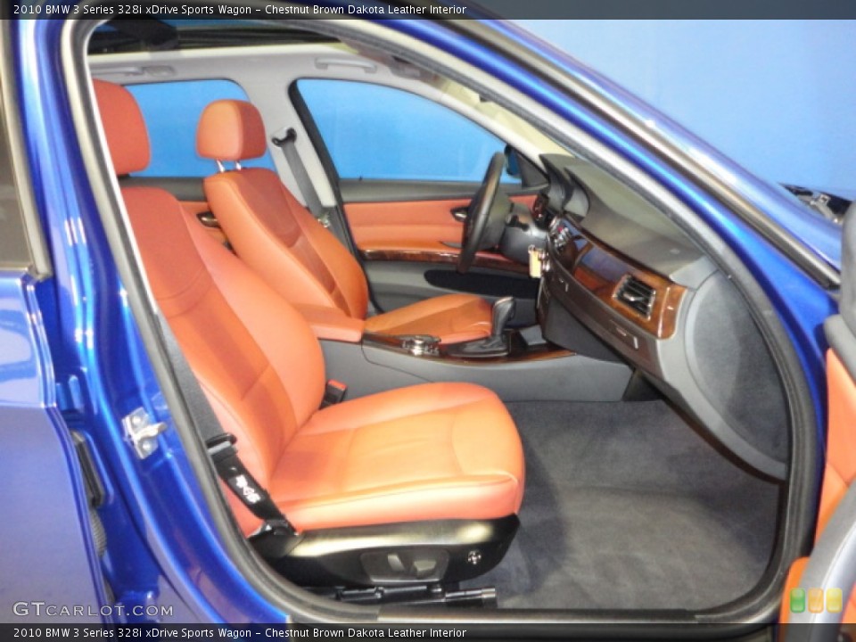 Chestnut Brown Dakota Leather Interior Photo for the 2010 BMW 3 Series 328i xDrive Sports Wagon #65336331