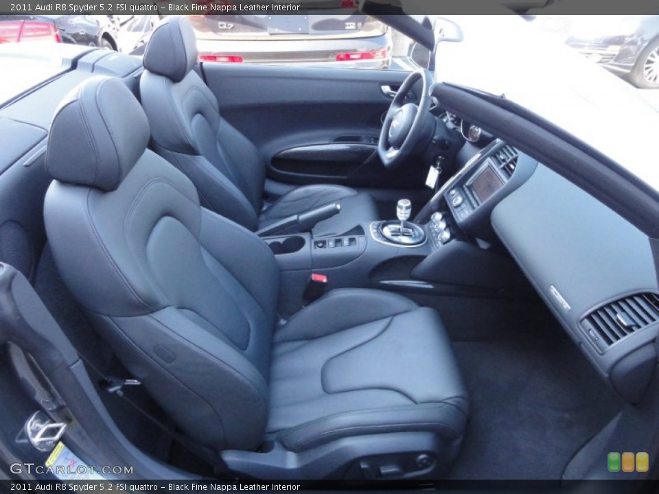 Black Fine Nappa Leather Interior Photo for the 2011 Audi R8 Spyder 5.2 FSI quattro #65342433