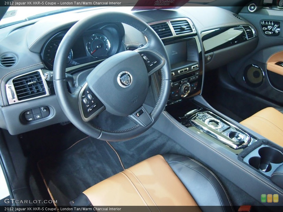 London Tan/Warm Charcoal 2012 Jaguar XK Interiors