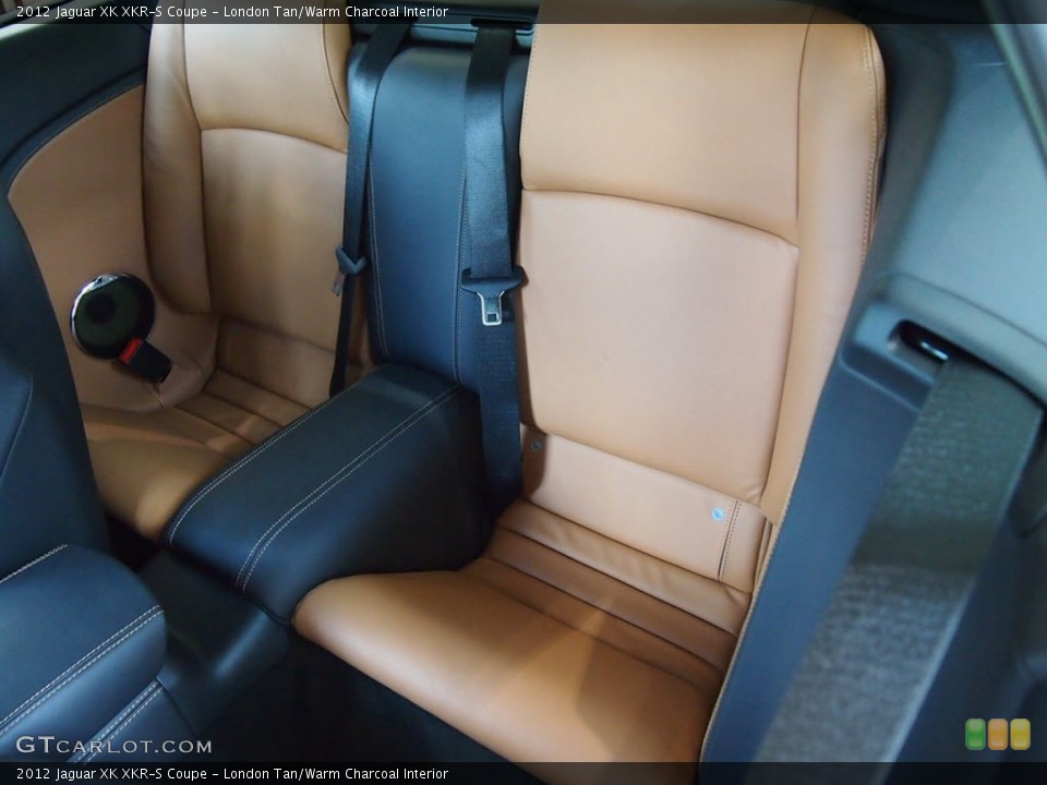 London Tan/Warm Charcoal Interior Rear Seat for the 2012 Jaguar XK XKR-S Coupe #65345175