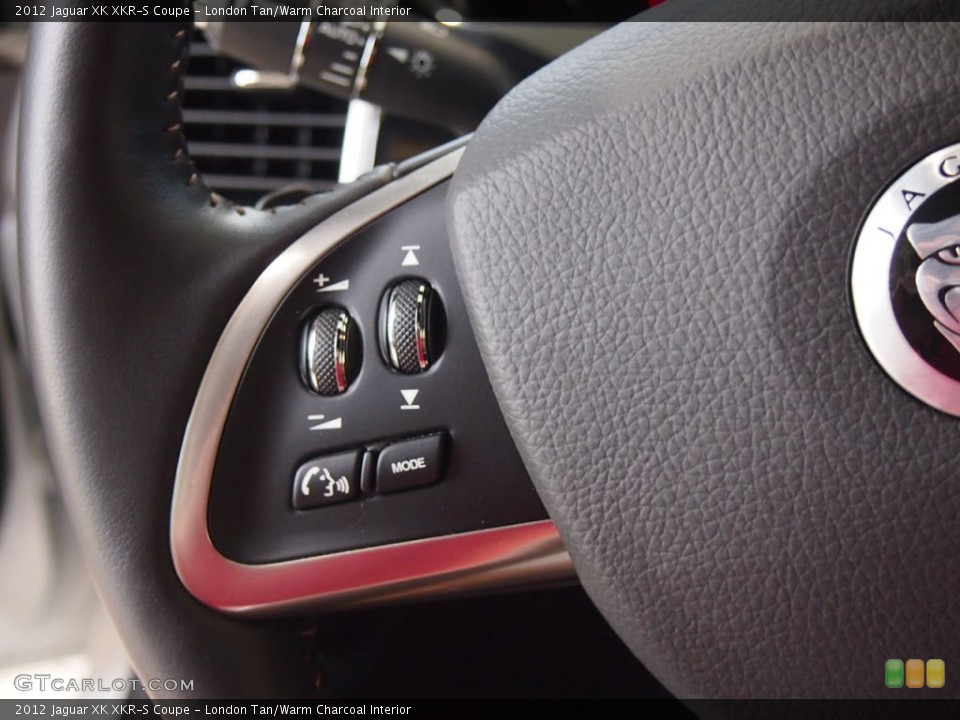 London Tan/Warm Charcoal Interior Controls for the 2012 Jaguar XK XKR-S Coupe #65345202