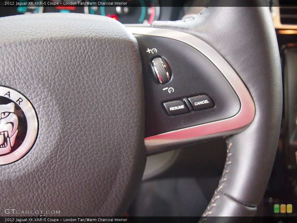 London Tan/Warm Charcoal Interior Controls for the 2012 Jaguar XK XKR-S Coupe #65345205