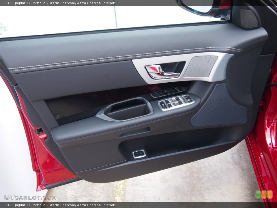 Warm Charcoal/Warm Charcoal Interior Door Panel for the 2012 Jaguar XF Portfolio #65345619