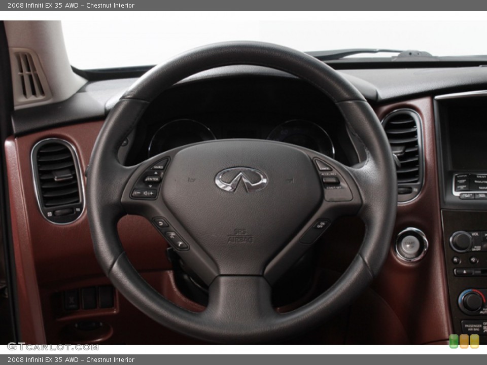 Chestnut Interior Steering Wheel for the 2008 Infiniti EX 35 AWD #65345757