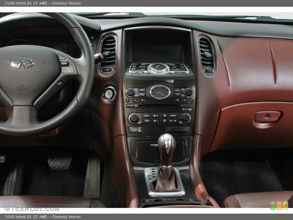 Chestnut Interior Dashboard for the 2008 Infiniti EX 35 AWD #65345778