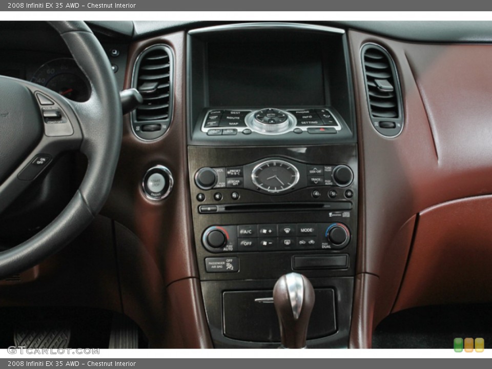 Chestnut Interior Controls for the 2008 Infiniti EX 35 AWD #65345789