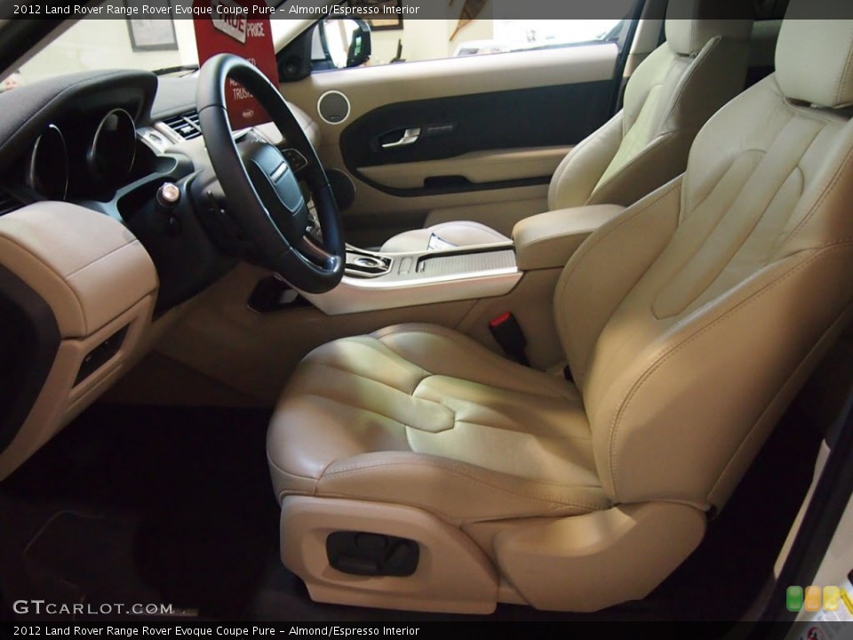 Almond/Espresso Interior Photo for the 2012 Land Rover Range Rover Evoque Coupe Pure #65345796