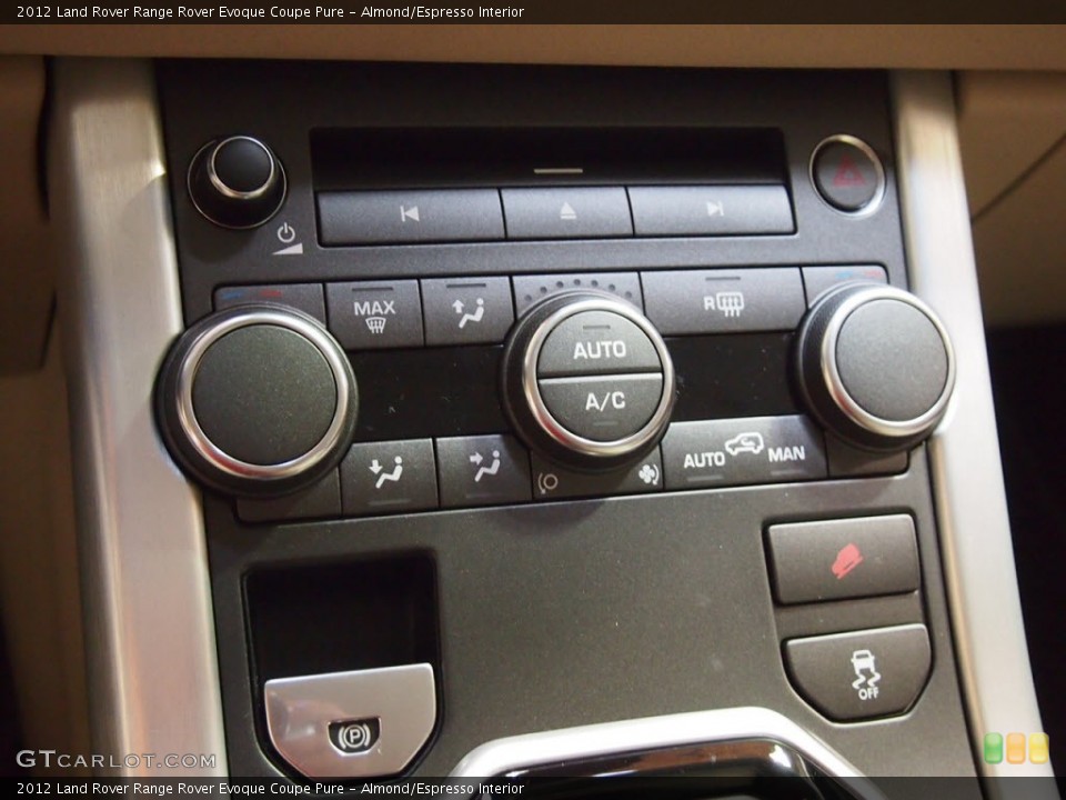 Almond/Espresso Interior Controls for the 2012 Land Rover Range Rover Evoque Coupe Pure #65345820