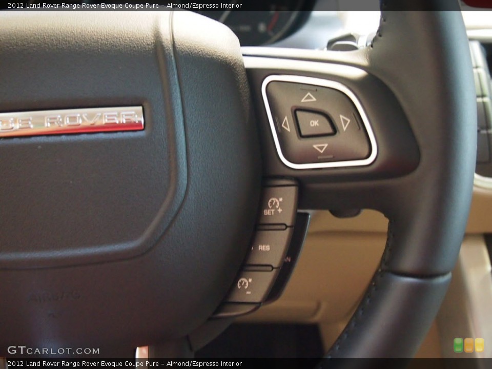Almond/Espresso Interior Controls for the 2012 Land Rover Range Rover Evoque Coupe Pure #65345826