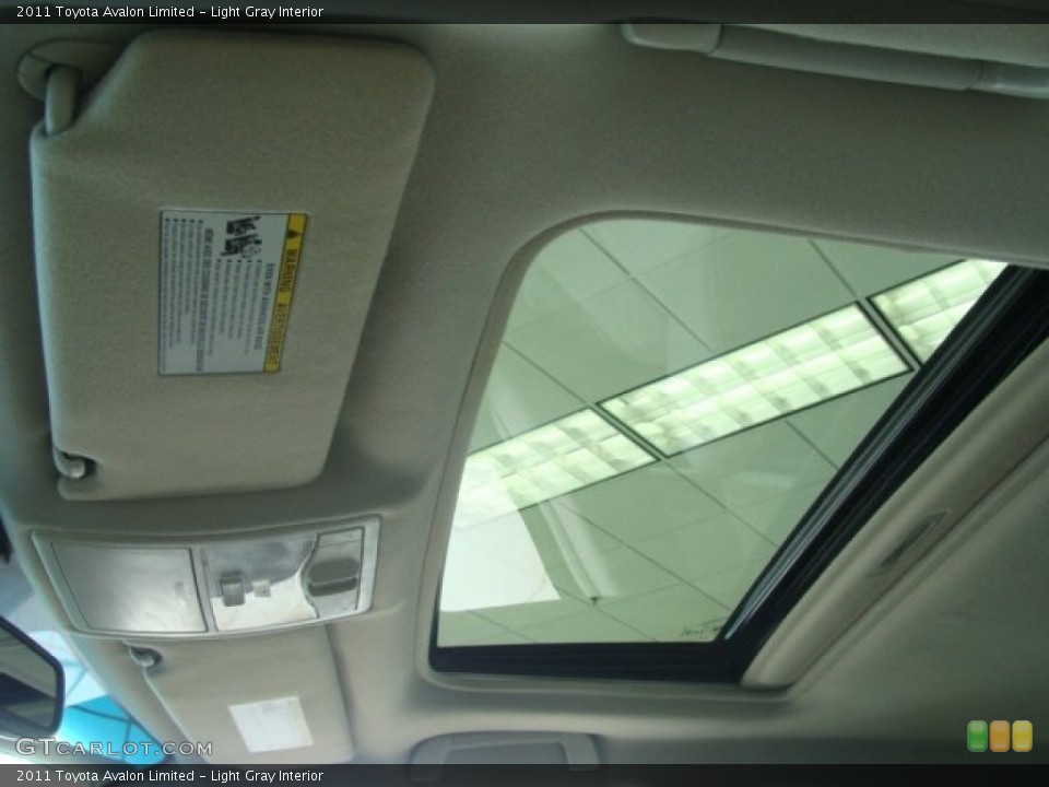 Light Gray Interior Sunroof for the 2011 Toyota Avalon Limited #65347662