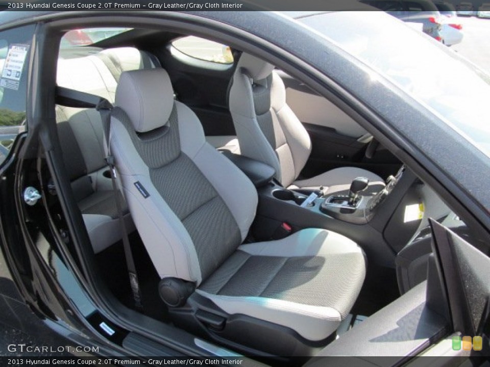 Gray Leather/Gray Cloth Interior Photo for the 2013 Hyundai Genesis Coupe 2.0T Premium #65351745