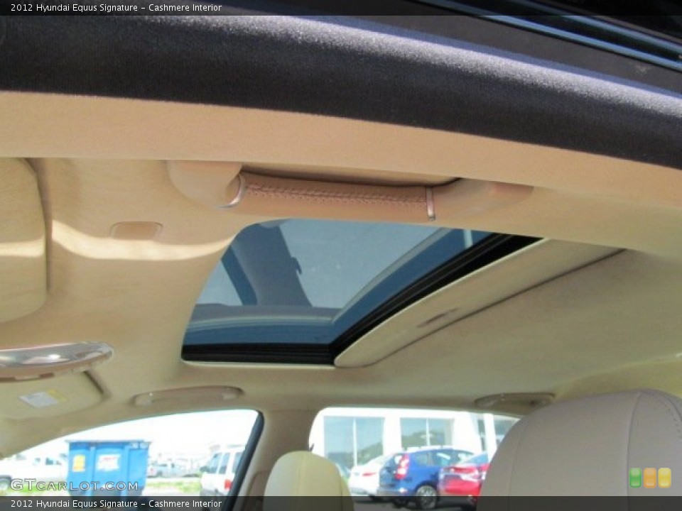 Cashmere Interior Sunroof for the 2012 Hyundai Equus Signature #65352135