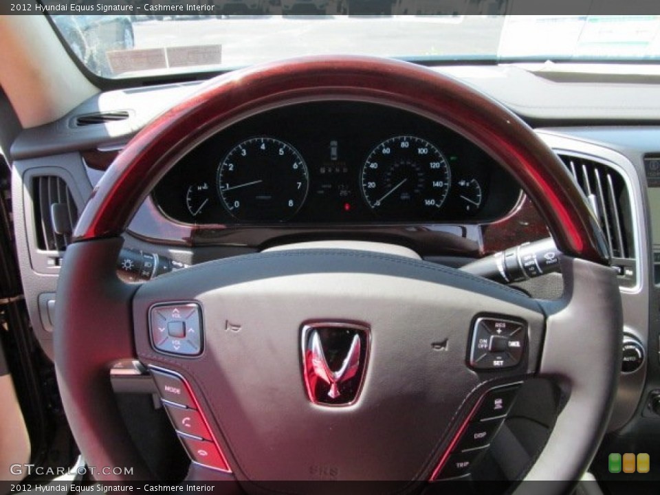 Cashmere Interior Steering Wheel for the 2012 Hyundai Equus Signature #65352156