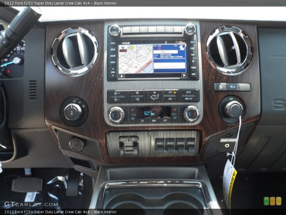 Black Interior Controls for the 2012 Ford F250 Super Duty Lariat Crew Cab 4x4 #65352462
