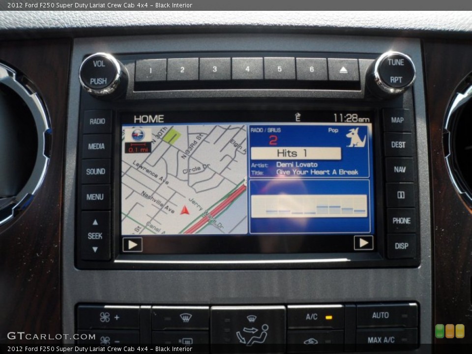 Black Interior Navigation for the 2012 Ford F250 Super Duty Lariat Crew Cab 4x4 #65352471