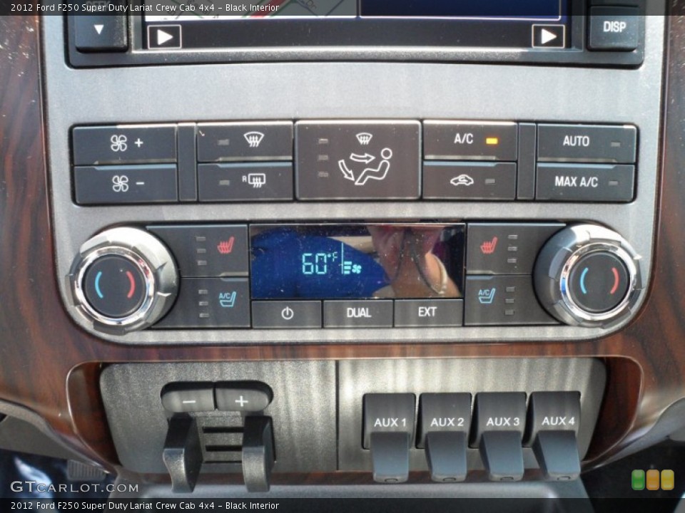 Black Interior Controls for the 2012 Ford F250 Super Duty Lariat Crew Cab 4x4 #65352477