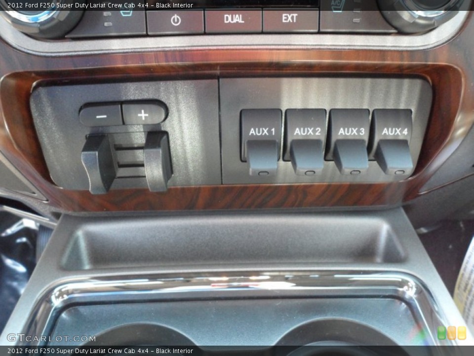Black Interior Controls for the 2012 Ford F250 Super Duty Lariat Crew Cab 4x4 #65352486