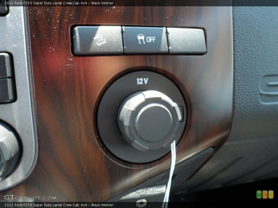 Black Interior Controls for the 2012 Ford F250 Super Duty Lariat Crew Cab 4x4 #65352492
