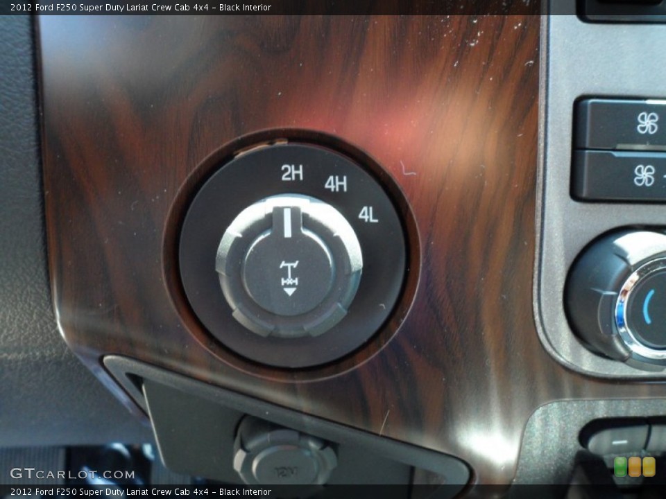 Black Interior Controls for the 2012 Ford F250 Super Duty Lariat Crew Cab 4x4 #65352504