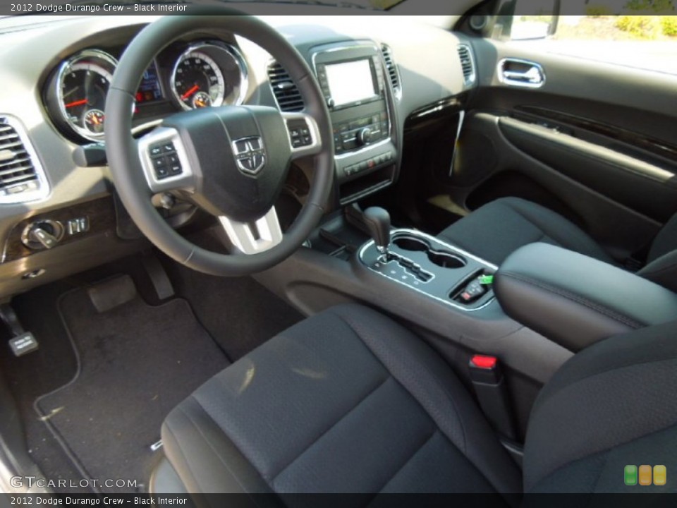 Black Interior Prime Interior for the 2012 Dodge Durango Crew #65352711