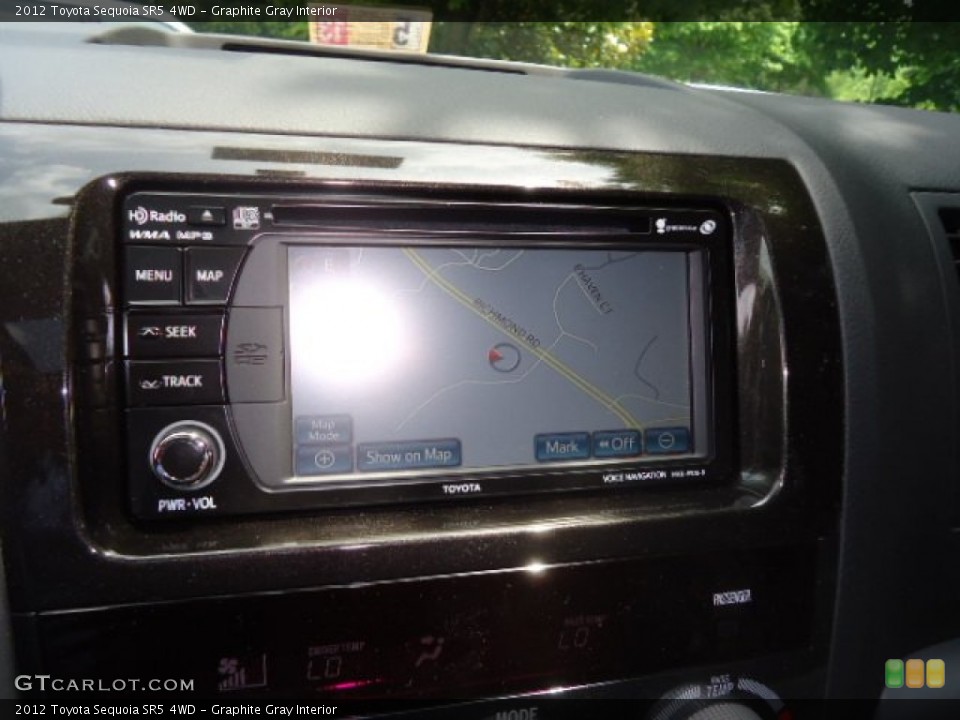 Graphite Gray Interior Navigation for the 2012 Toyota Sequoia SR5 4WD #65357457
