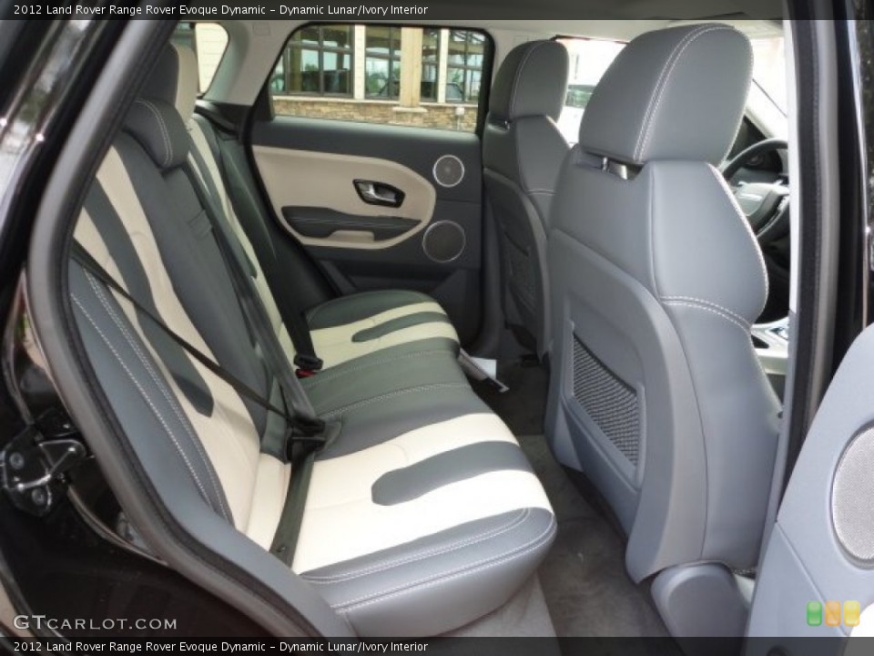 Dynamic Lunar/Ivory Interior Rear Seat for the 2012 Land Rover Range Rover Evoque Dynamic #65358261