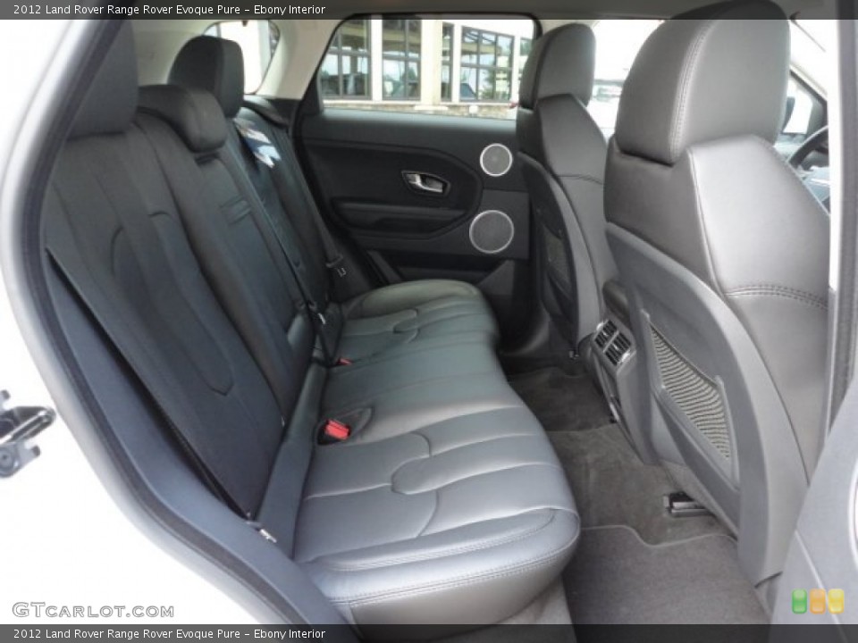 Ebony Interior Rear Seat for the 2012 Land Rover Range Rover Evoque Pure #65358351