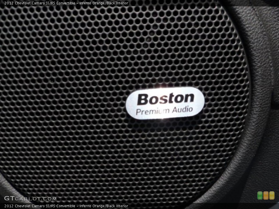 Inferno Orange/Black Interior Audio System for the 2012 Chevrolet Camaro SS/RS Convertible #65364675