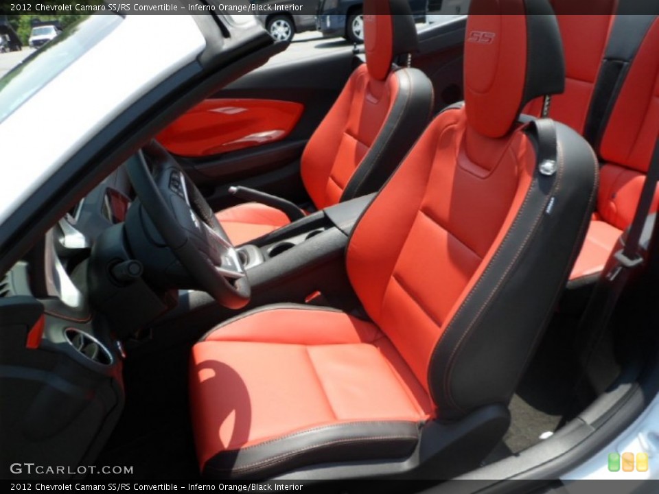 Inferno Orange/Black Interior Photo for the 2012 Chevrolet Camaro SS/RS Convertible #65364684