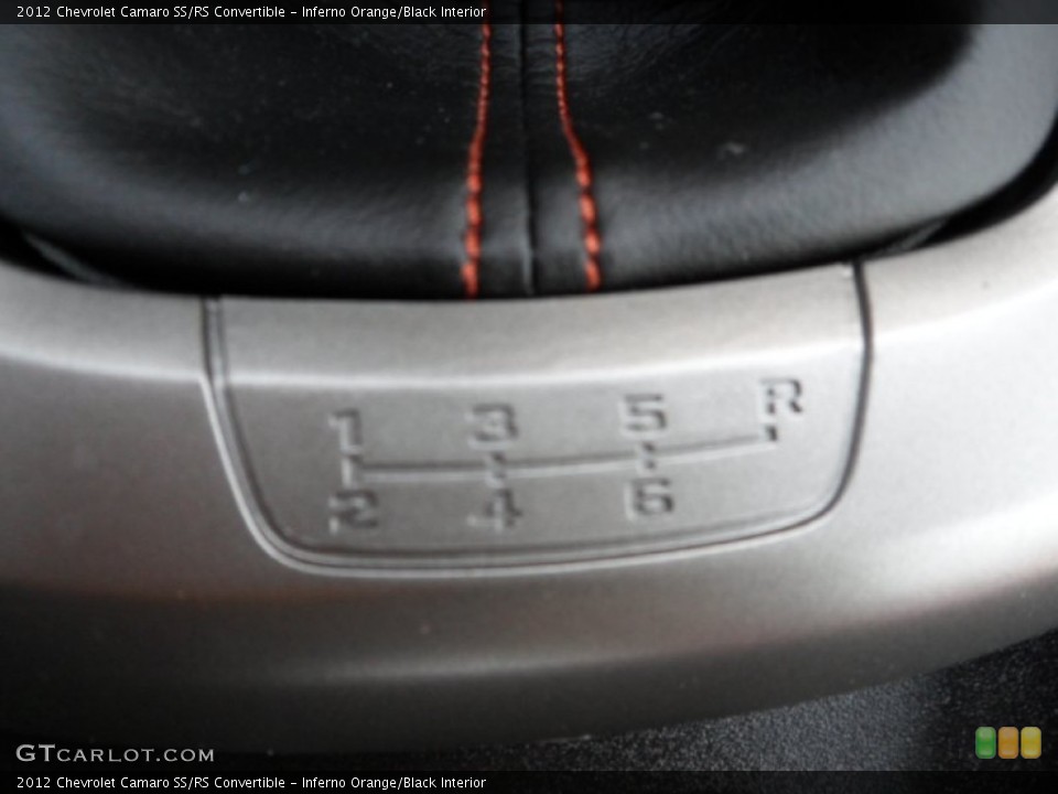 Inferno Orange/Black Interior Transmission for the 2012 Chevrolet Camaro SS/RS Convertible #65364768