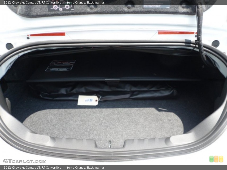 Inferno Orange/Black Interior Trunk for the 2012 Chevrolet Camaro SS/RS Convertible #65364807