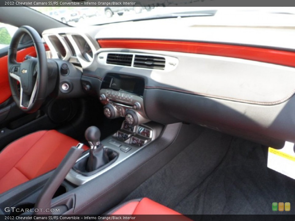 Inferno Orange/Black Interior Dashboard for the 2012 Chevrolet Camaro SS/RS Convertible #65364855