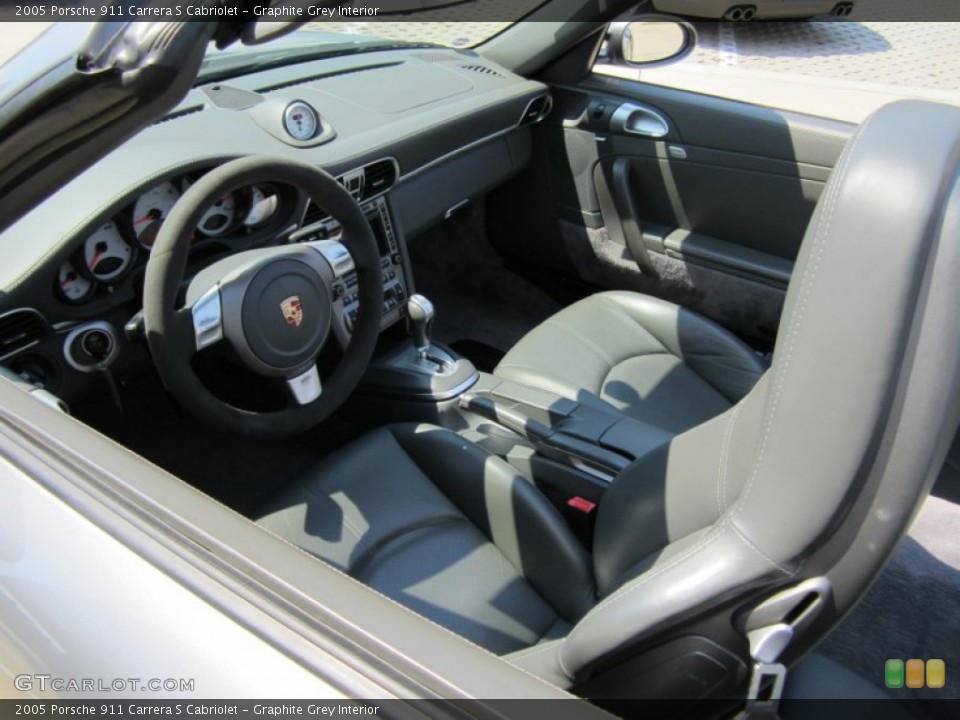 Graphite Grey Interior Photo for the 2005 Porsche 911 Carrera S Cabriolet #65367150