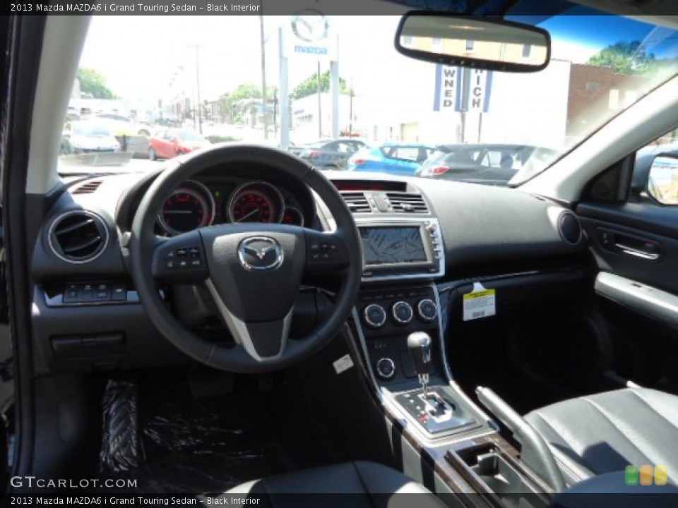 Black Interior Dashboard for the 2013 Mazda MAZDA6 i Grand Touring Sedan #65373849