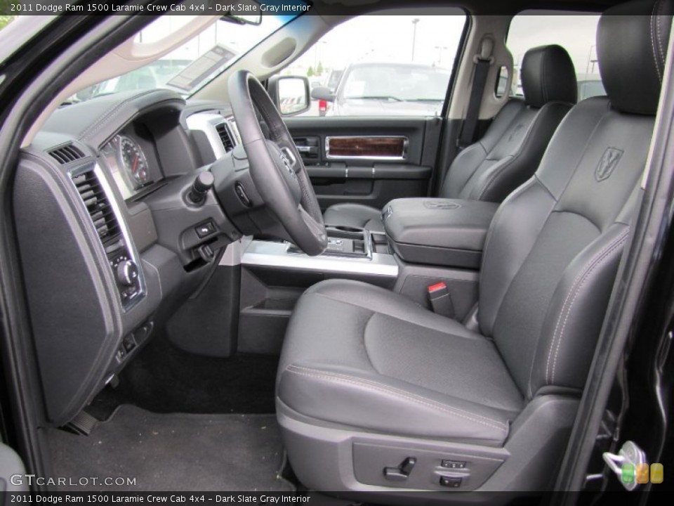 Dark Slate Gray Interior Photo for the 2011 Dodge Ram 1500 Laramie Crew Cab 4x4 #65374692