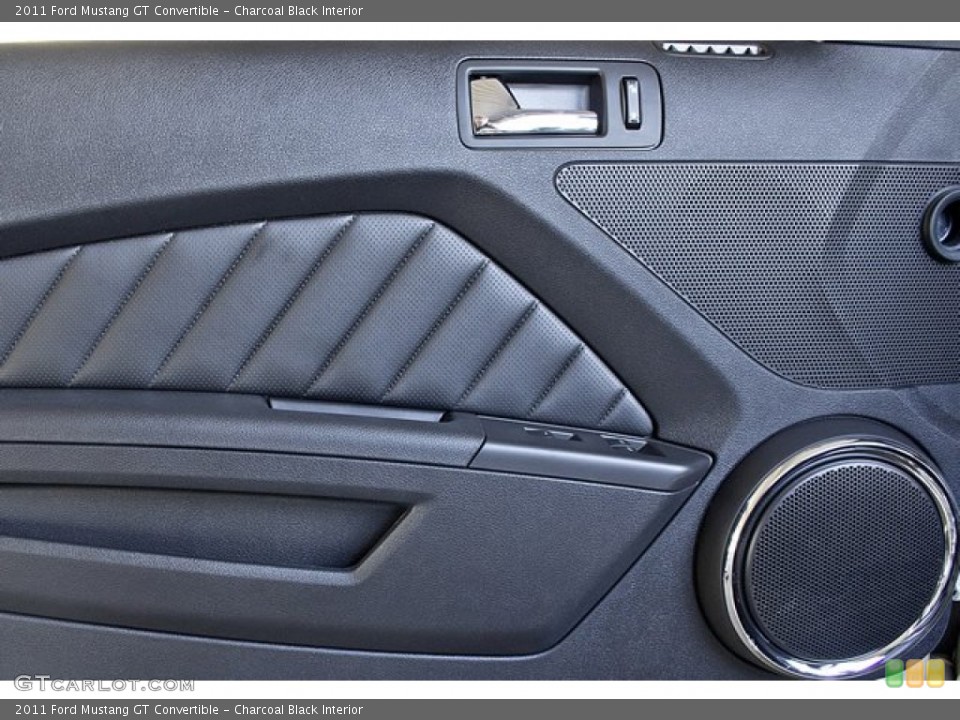 Charcoal Black Interior Door Panel for the 2011 Ford Mustang GT Convertible #65376654