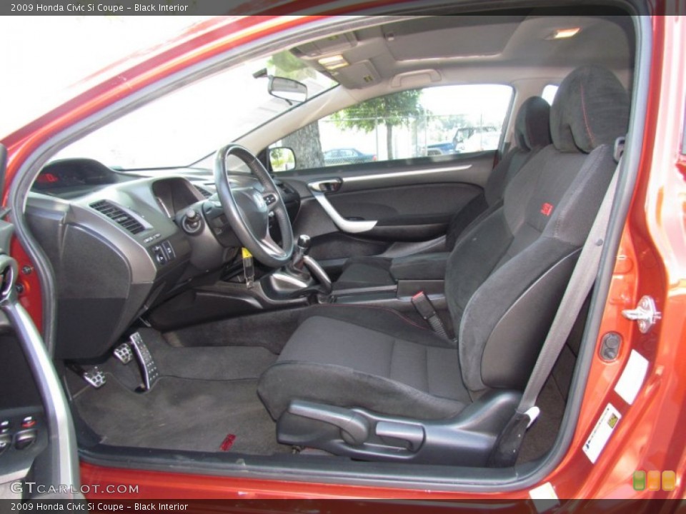 Black Interior Photo for the 2009 Honda Civic Si Coupe #65383989