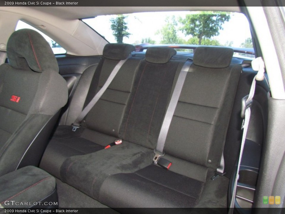 Black Interior Rear Seat for the 2009 Honda Civic Si Coupe #65384019