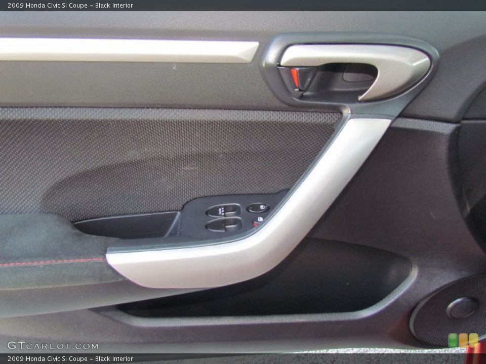 Black Interior Door Panel for the 2009 Honda Civic Si Coupe #65384028