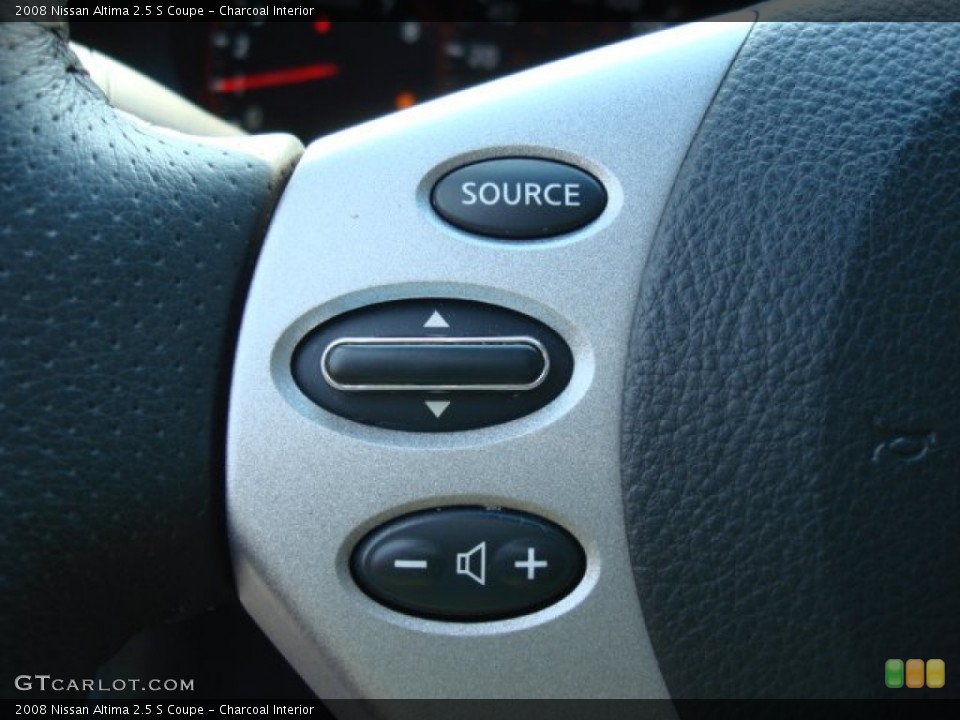 Charcoal Interior Controls for the 2008 Nissan Altima 2.5 S Coupe #65384445